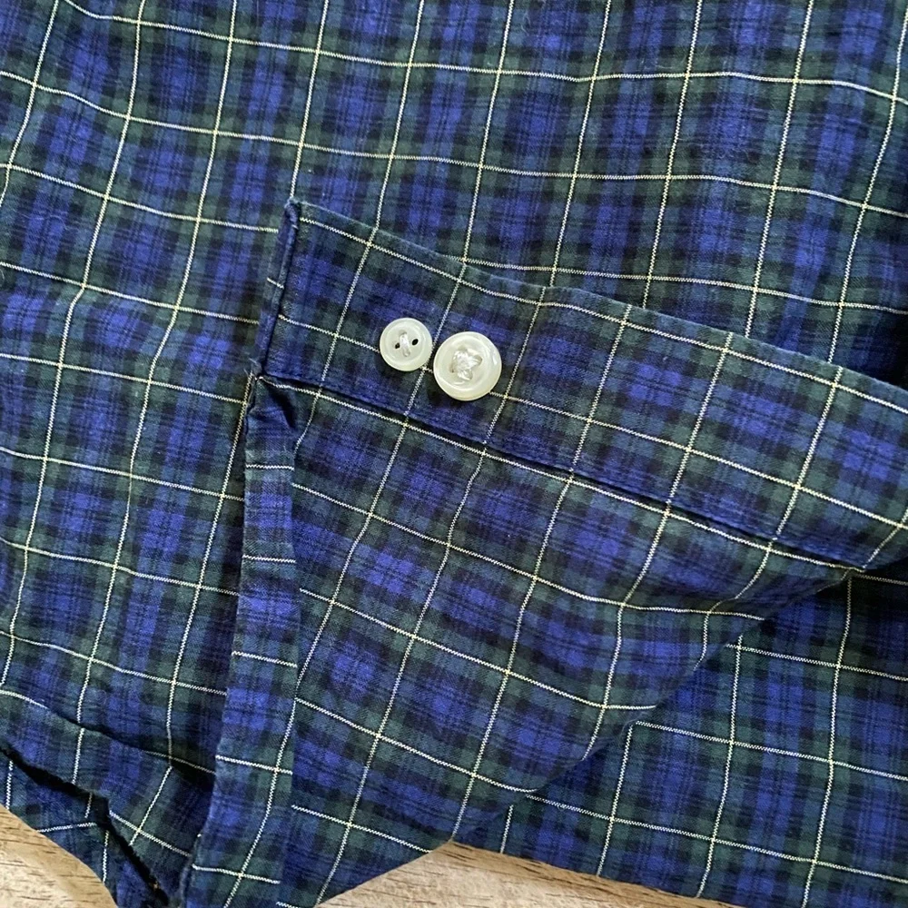 Ralph Lauren Boys’ Sz L‎ (14-16) Plaid Cotton Oxford Shirt